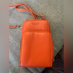 Forever Young Vibrant Orange Crossbody Bag